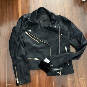 Black Faux Leather Jacket